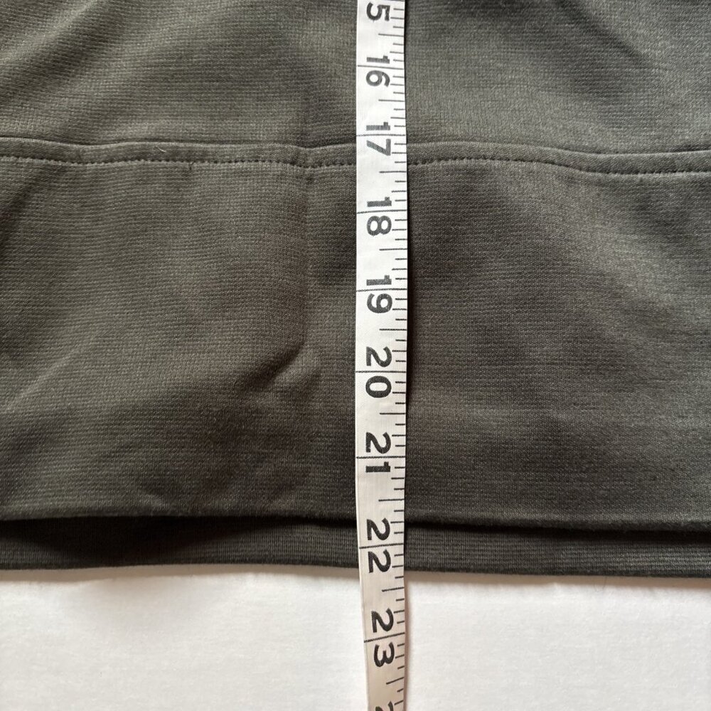 NY Collection Size 12 Lined. Zip Back Dark Olive Skirt - Picture 5 of 7